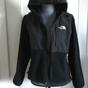 North Face Black Hooded Fleece